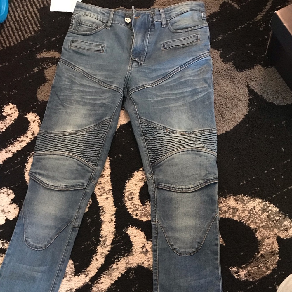 Men’s Biker Jeans with Pads
